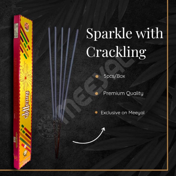 30 Cm Crackling Sparklers-5pcs/Box - Image 2