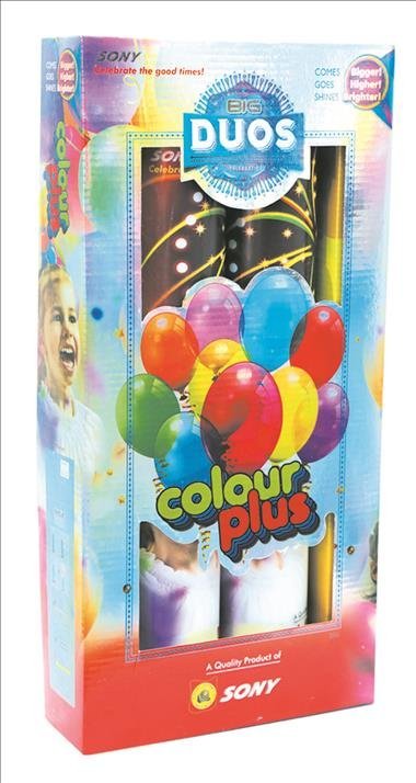 Colour Plus-5inch Fancy 2Pcs/Box